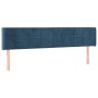 Dark blue velvet LED headboard 163x16x78/88 cm by , Headboards and footboards - Ref: Foro24-3123294, Price: 76,17 €, Discount: %