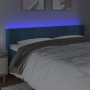 Dark blue velvet LED headboard 163x16x78/88 cm by , Headboards and footboards - Ref: Foro24-3123294, Price: 76,17 €, Discount: %