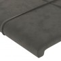 Estructura cama con cabecero terciopelo gris oscuro 160x200 cm de , Camas y somieres - Ref: Foro24-3125764, Precio: 236,65 €,...