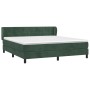 Cama box spring con colchón terciopelo verde oscuro 180x200 cm de , Camas y somieres - Ref: Foro24-3127508, Precio: 537,87 €,...