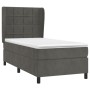 Cama box spring con colchón terciopelo gris oscuro 80x200 cm de , Camas y somieres - Ref: Foro24-3129178, Precio: 311,99 €, D...