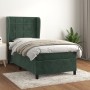 Cama box spring con colchón terciopelo verde oscuro 90x190 cm de , Camas y somieres - Ref: Foro24-3129186, Precio: 356,54 €, ...