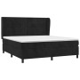 Box spring bed with black velvet mattress 160x200 cm by , Beds and slatted bases - Ref: Foro24-3129221, Price: 565,20 €, Disc...