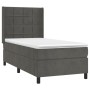 Cama box spring con colchón terciopelo gris oscuro 80x200 cm de , Camas y somieres - Ref: Foro24-3132646, Precio: 306,88 €, D...