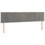 Cama box spring colchón y LED terciopelo gris claro 160x200 cm de , Camas y somieres - Ref: Foro24-3134411, Precio: 499,25 €,...