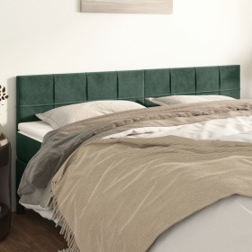 Headboards 2 units of dark green velvet 80x5x78/88 cm by , Headboards and footboards - Ref: Foro24-346071, Price: 61,99 €, Di...