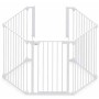 Noma 5-panel Modular white metal security door 94047 by Noma, Gates for children and pets - Ref: Foro24-419498, Price: 209,99...