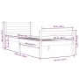 Estructura de cama madera maciza blanca 100x200 cm de , Camas y somieres - Ref: Foro24-814810, Precio: 86,62 €, Descuento: %