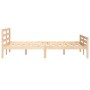 Estructura de cama madera maciza 140x200 cm de , Camas y somieres - Ref: Foro24-814819, Precio: 100,84 €, Descuento: %