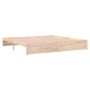 Solid wood bed frame 200x200 cm by , Beds and slatted bases - Ref: Foro24-814969, Price: 162,62 €, Discount: %