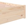 Solid wood bed frame 200x200 cm by , Beds and slatted bases - Ref: Foro24-814969, Price: 162,62 €, Discount: %