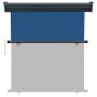 Blue balcony side awning 160x250 cm by , Umbrellas - Ref: Foro24-48432, Price: 67,99 €, Discount: %