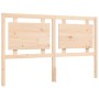 Bed frame with solid wood headboard 160x200 cm by , Beds and slatted bases - Ref: Foro24-3194061, Price: 153,55 €, Discount: %