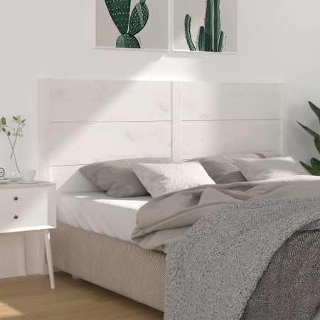 Solid white pine wood headboard 186x4x100 cm by , Headboards and footboards - Ref: Foro24-818736, Price: 112,99 €, Discount: %