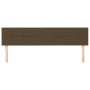 Headboards 2 units of dark brown fabric 100x5x78/88 cm by , Headboards and footboards - Ref: Foro24-346091, Price: 68,99 €, D...