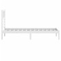 Estructura de cama madera maciza de pino blanco 75x190 cm de , Camas y somieres - Ref: Foro24-3100984, Precio: 99,09 €, Descu...