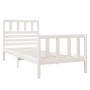 Estructura de cama individual madera maciza blanco 75x190 cm de , Camas y somieres - Ref: Foro24-3101114, Precio: 110,76 €, D...