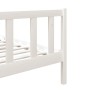 Estructura de cama individual madera maciza blanco 75x190 cm de , Camas y somieres - Ref: Foro24-3101114, Precio: 110,76 €, D...