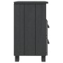 Mesita de noche HAMAR madera maciza pino gris oscuro 40x35x62cm de vidaXL, Mesitas de noche - Ref: Foro24-340414, Precio: 85,...