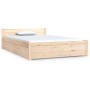 Bed frame with drawers 120x190 cm by , Beds and slatted bases - Ref: Foro24-3103539, Price: 194,99 €, Discount: %