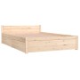 Bed frame with drawers 120x190 cm by , Beds and slatted bases - Ref: Foro24-3103539, Price: 194,99 €, Discount: %