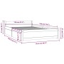 Estructura de cama con cajones 120x190 cm de , Camas y somieres - Ref: Foro24-3103539, Precio: 204,13 €, Descuento: %