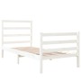 Estructura de cama individual madera maciza blanco 75x190 cm de , Camas y somieres - Ref: Foro24-3103674, Precio: 118,22 €, D...