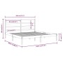 Estructura de cama madera maciza 180x200 cm de , Camas y somieres - Ref: Foro24-3104948, Precio: 117,24 €, Descuento: %