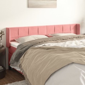 Pink velvet headboard 163x16x78/88 cm by , Headboards and footboards - Ref: Foro24-3118827, Price: 69,99 €, Discount: %