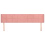 Pink velvet headboard 163x16x78/88 cm by , Headboards and footboards - Ref: Foro24-3118827, Price: 69,85 €, Discount: %