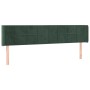 Dark green velvet headboard 163x16x78/88 cm by , Headboards and footboards - Ref: Foro24-3118825, Price: 69,85 €, Discount: %