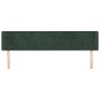 Dark green velvet headboard 163x16x78/88 cm by , Headboards and footboards - Ref: Foro24-3118825, Price: 69,85 €, Discount: %