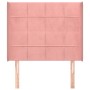 Headboard with pink velvet ears 83x16x118/128 cm by , Headboards and footboards - Ref: Foro24-3119615, Price: 74,33 €, Discou...