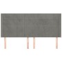 Headboard with light gray velvet ears 163x16x118/128 cm by , Headboards and footboards - Ref: Foro24-3119634, Price: 128,36 €...