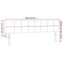 Cabecero con LED de terciopelo rosa 160x5x78/88 cm de , Cabeceros y pies de cama - Ref: Foro24-3121671, Precio: 63,86 €, Desc...