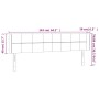 Cabecero con LED de terciopelo rosa 163x16x78/88 cm de , Cabeceros y pies de cama - Ref: Foro24-3123295, Precio: 76,99 €, Des...