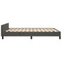 Estructura cama con cabecero terciopelo gris oscuro 140x190 cm de , Camas y somieres - Ref: Foro24-3125752, Precio: 211,75 €,...