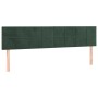 Cama box spring con colchón terciopelo verde oscuro 160x200 cm de , Camas y somieres - Ref: Foro24-3127502, Precio: 485,99 €,...