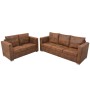 vidaXl Conjunto de sofás de 2 piezas de piel artificial de ante de vidaXL, Sofás - Ref: Foro24-274885, Precio: 956,00 €, Desc...