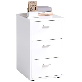 FMD Nightstand with 3 drawers white by FMD, Nightstands - Ref: Foro24-428802, Price: 136,99 €, Discount: %