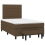 Cama box spring con colchón tela marrón oscuro 120x200 cm de , Camas y somieres - Ref: Foro24-3136584, Precio: 455,41 €, Desc...