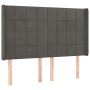 Cama box spring colchón y LED terciopelo gris oscuro 140x200 cm de , Camas y somieres - Ref: Foro24-3139566, Precio: 523,26 €...