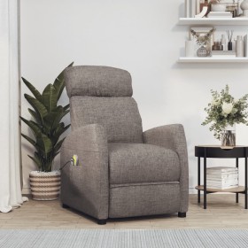 Liftable massage chair taupe gray fabric by , Electric massage chairs - Ref: Foro24-3120434, Price: 291,99 €, Discount: %