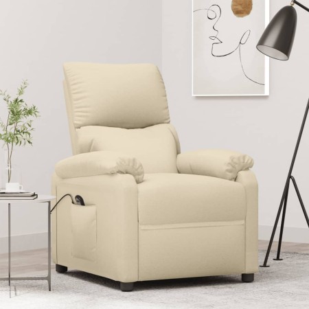 Sillón elevable tela crema de , Sillones - Ref: Foro24-3109591, Precio: 377,92 €, Descuento: %