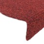 Treppenmatte 15 Stk. gestanzter Stoff 65x21x4 cm rot von vidaXL, Treppenmatten - Ref: Foro24-132700, Preis: 37,22 €, Rabatt: %