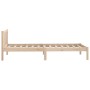 Solid pine wood bed frame 75x190 cm by , Beds and slatted bases - Ref: Foro24-810042, Price: 67,31 €, Discount: %