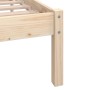 Solid pine wood bed frame 75x190 cm by , Beds and slatted bases - Ref: Foro24-810042, Price: 67,31 €, Discount: %