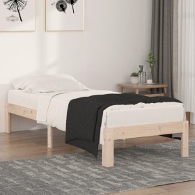 Bettgestell aus Massivholz 75x190 cm von , Betten und Lattenroste - Ref: Foro24-810325, Preis: 60,26 €, Rabatt: %