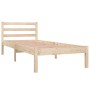 Estructura de cama madera maciza de pino 75x190 cm de , Camas y somieres - Ref: Foro24-810390, Precio: 68,66 €, Descuento: %