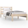 Estructura de cama madera maciza de pino 75x190 cm de , Camas y somieres - Ref: Foro24-810390, Precio: 68,66 €, Descuento: %